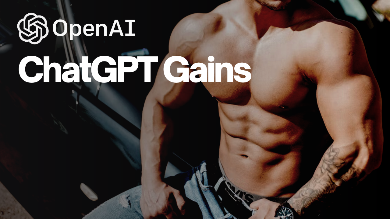using chat gpt to create a workout plan for big muscles